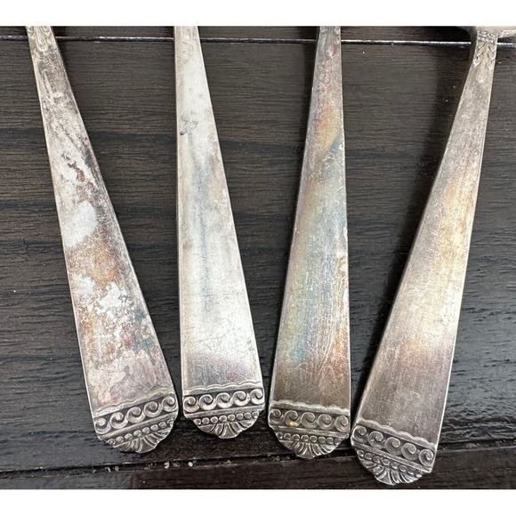 Lots Of 4 Oneida Ltd 1881 Sliverplate Rogers Soup Spoon - Picture 3 of 7